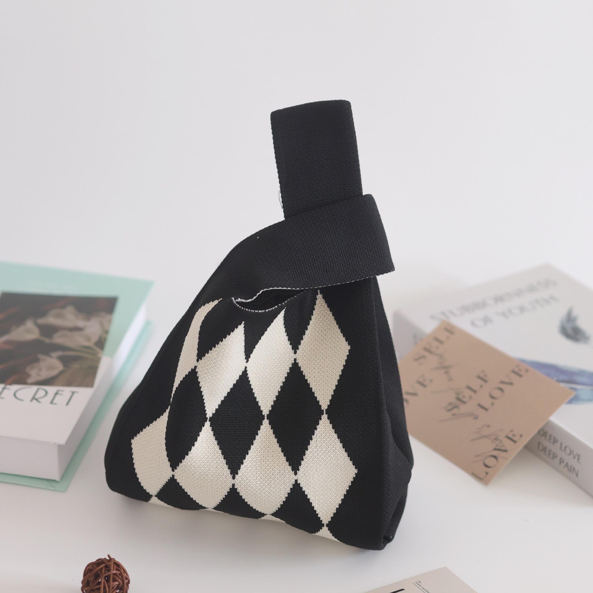 Handbag,Knitted Bag, Women s Woven Bag,  Trendy Tote Bag, Ins Bag, Gift Bag