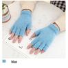 Unisex Wool Half-Finger Gloves for Autumn/Winter - Knitted Fingerless Gloves for Cycling & Typing