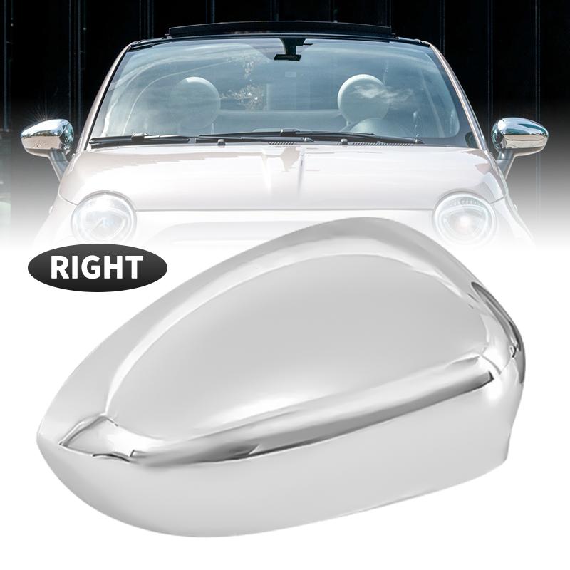 Door Side Wing Rearview Mirror Cover Cap For Fiat 500 500c Grande Punto 595 Abarth 695 2007 2008 2009 2010 - Mirror Housing