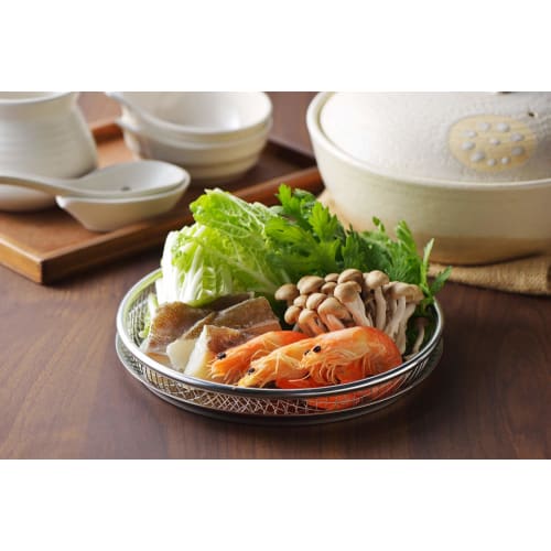 Yoshikawa Shallow Colander, Stainless Steel, Spark Mesh, 22cm, Cooking ABCs, Tsubame-Sanjo, Made In Japan, YJ2808