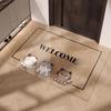 Cartoon Animal Pvc Door Mat With Waterwashable Surface For Home Entrance