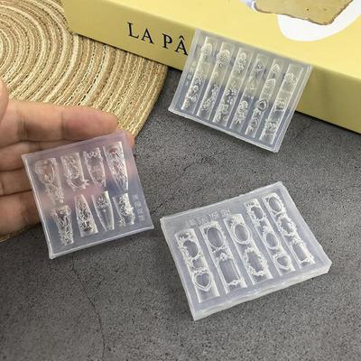 1 Stück Frucht Erdbeere 3D Silikonform Seepferdchen Quallen Schwanz Nagelkunst Dekoration Nägel DIY Design Silikonnägel Form