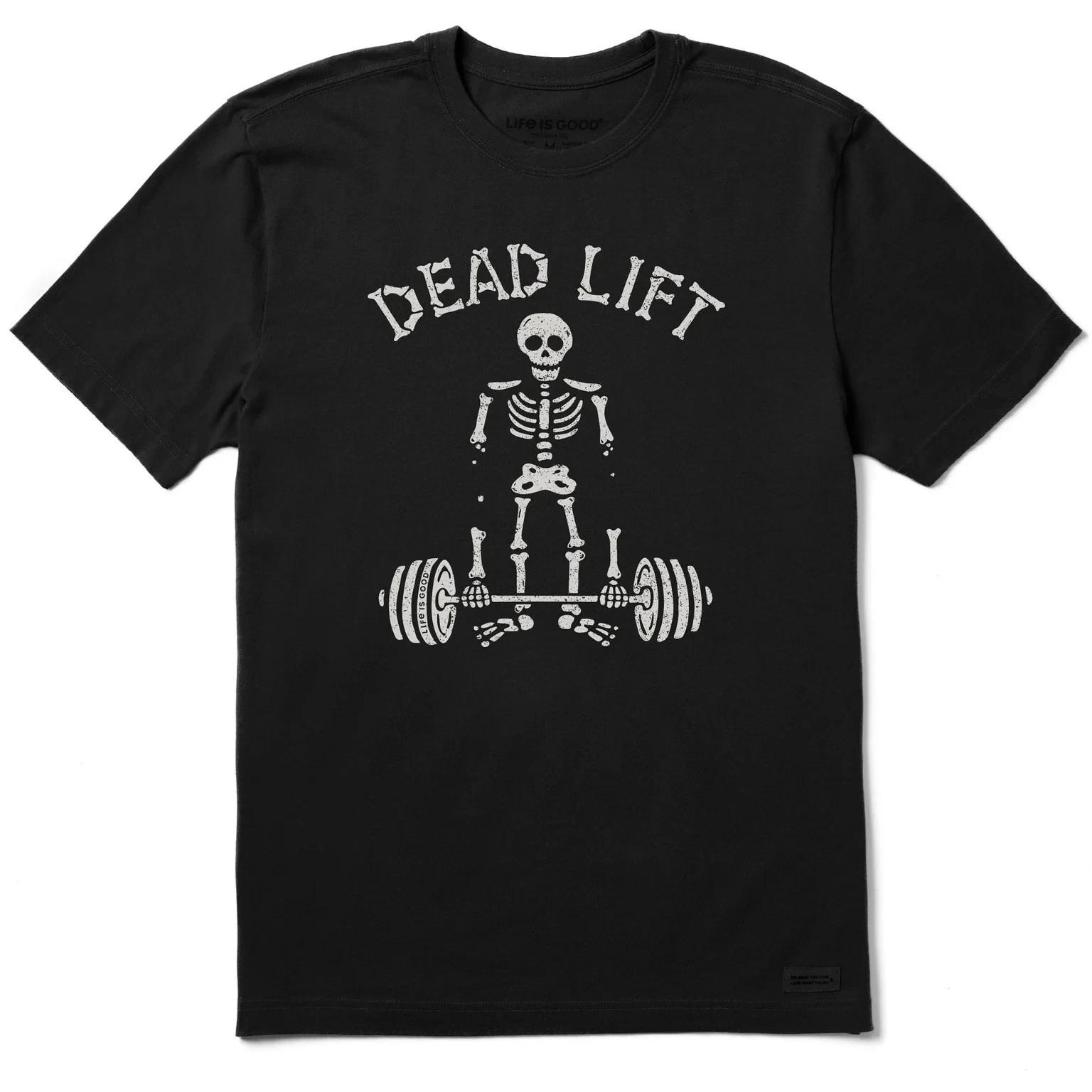 

Life is Good. Men s Dead Lift Short Sleeve Crusher Tee, Faded Black 2XL