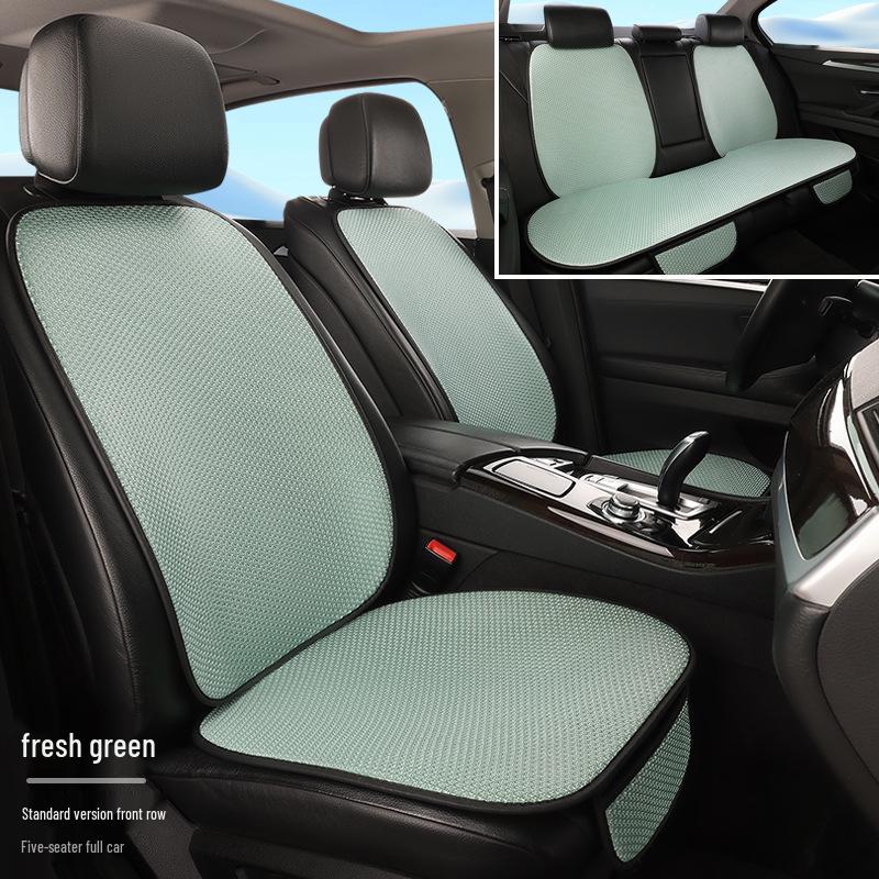 Set di cuscini per seggiolino auto: Seta di Ghiaccio, Antiscivolo, Traspirante, Sette Pezzi, Universale per Tutte le Stagioni.