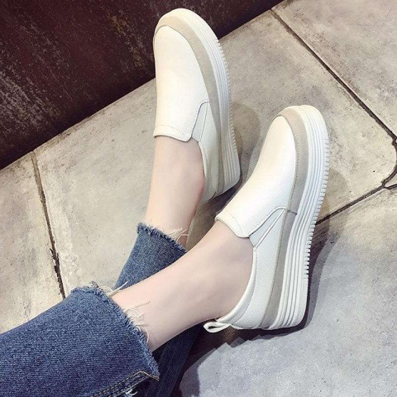 Bílé boty Všestranné boty s plochou podrážkou