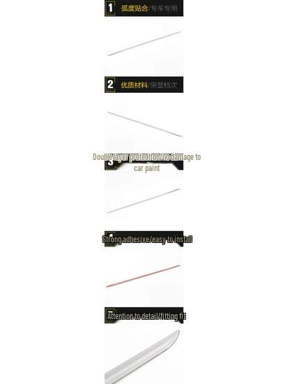 Luxgen Grand 7 Tailgate & Trunk Protector: Stainless Steel Anti-Scratch Bright Strip