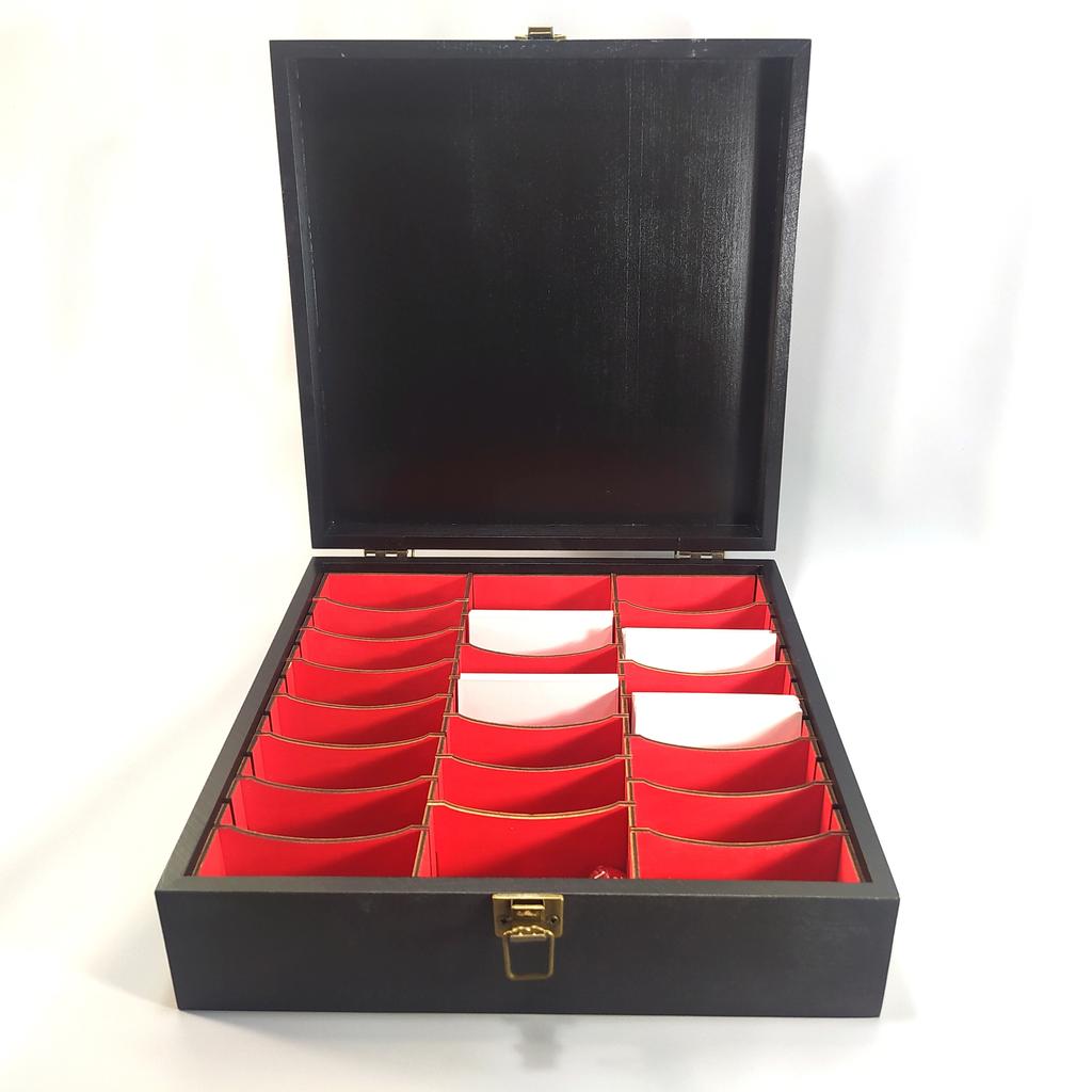 Ящик с крышкой для коллекционных карт Magic the Gathering, Pokemon, Yu-Gi-Oh 25х25х11 см Мастерская мистера Томаса Дерево Лак