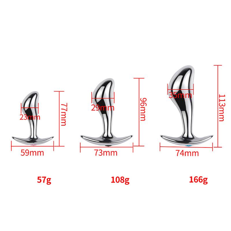 Mertal Anal Plug P Spot Stimulator Prostate Massager Butt Plug Wearable Sex Toys for Men Women Gay