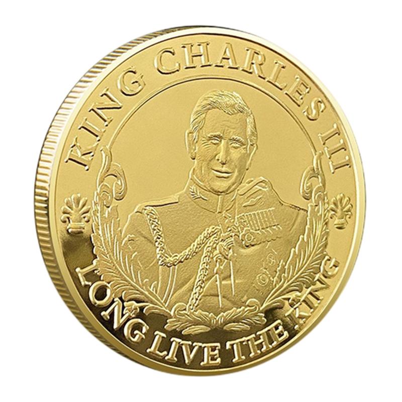 

Чарльз Кинг Британский III Коронационная Памятная Монета Празднование Украшение золотой