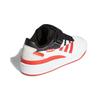 Adidas Originals Forum Low Leather Durable Low-Top Skate Shoes Kids Sneakers White Black Red FY7971