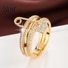 Rhinestone Jewelry Women Detachable Ring 3 in 1 Design Pin
