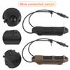 Remote Switch Tactical Dual Function Remote Pressure Switch Dual-Control Remote Wire Control Pressure Switch for PEQ Flashlight