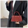 Chic Faux Leather Handbag for Women Minimalist Simple Style Shoulder Crossbody Bag