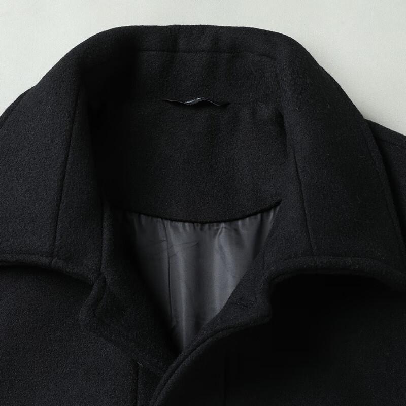 DIBINZE Men's Plus Size Wool Blend Short Casual Jacket