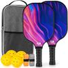 Beginner Pickleball Paddle Set Fiberglass Outdoor Sports Rackets With Balls New Players