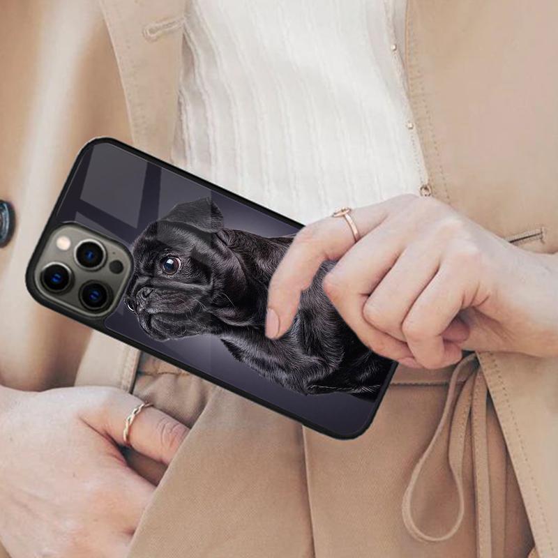 

Cute Black Pug Dog Magnetic Phone Case For APPLE iPhone 17 Air 16 14 13 12 Pro Max 15 Plus Wireless Charge With MagSafe Cover iPhone 14