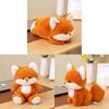Cute Fox Plush Toy Desk Companion With Soft Pp Cotton For Office Decor And Gift
