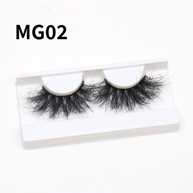 Dense Explosive Mink Hair 27mm Extended False Eyelashes Multi-layer Three-dimensional Curled Long Eyelashes Cross-border Supply