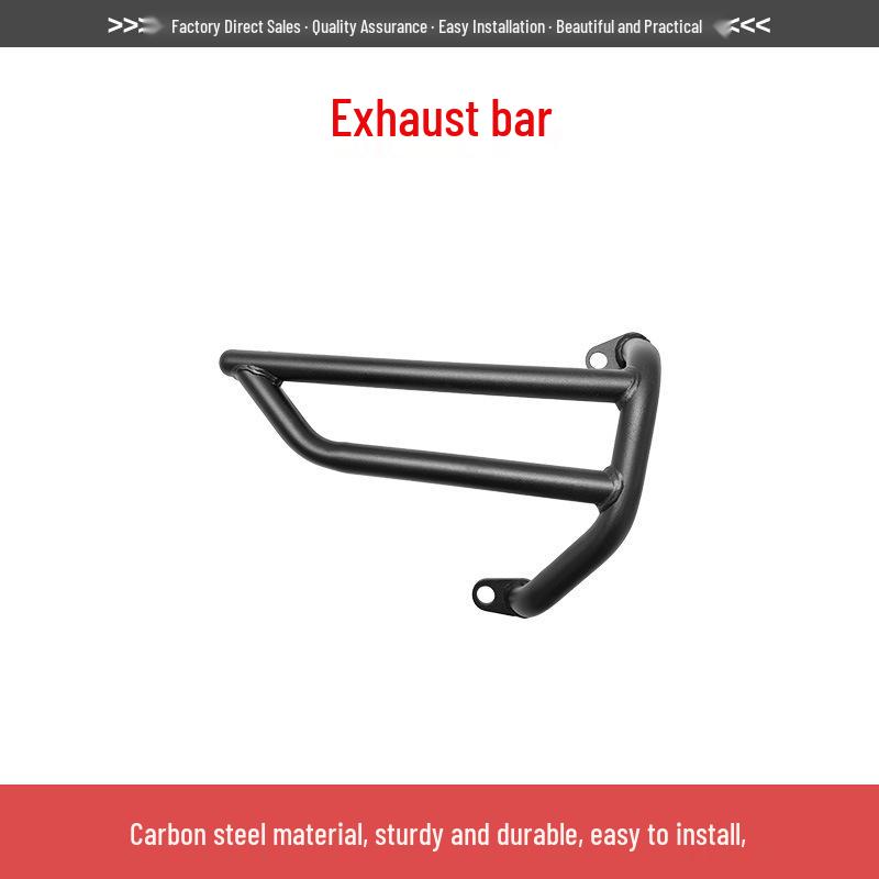 Zongshen 150X Exhaust Guard: Full Coverage Front & Rear Bumper Protective Bars