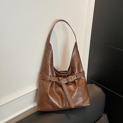Sac Seau Fourre-tout Décontracté pour les Déplacements, Sac de Voyage de Luxe Léger à Bandoulière Simple et Sous le Bras