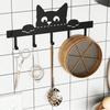 Wall Mounted Metal Key Holder with 5 Hooks, Modern Entryway and Living Room Storage Solution