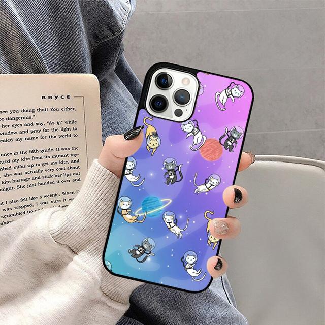Cats In Space Mobile Phone Cases Cover For iPhone 17 Air 16e 15 14 12 13 11 Pro MAX apple Plus Coque