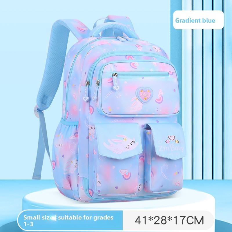 Childrens School Backpack Nylon With Air Cushion Straps For Elementary Girls