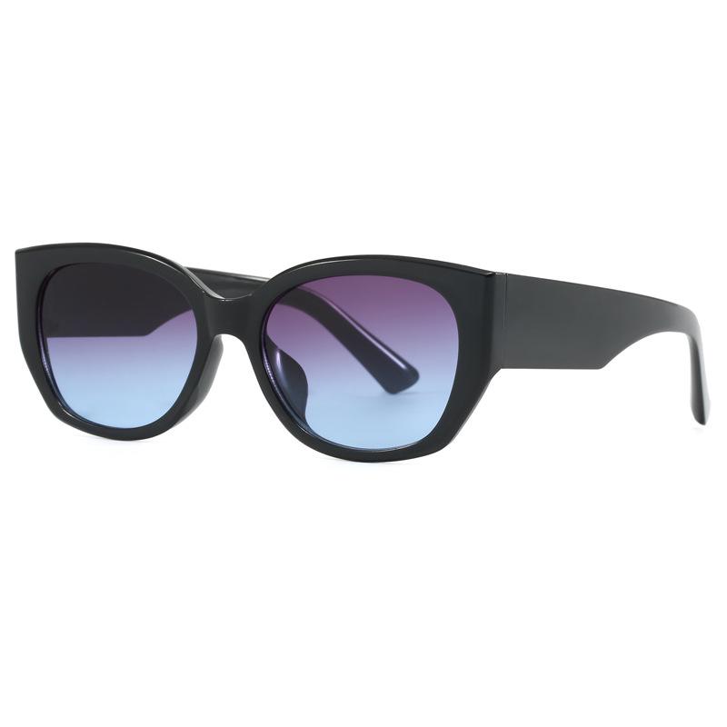 Korean Cat Eye Large Frame Sunglasses - Trendy, Slimming, High-End Outdoor Sun Protection