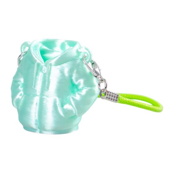 1/5 st 3D-printad dunjacka figurin Mini dunjacka staty Ryggsäck Hängande dekoration Hemkontor Bil Skrivbords prydnad