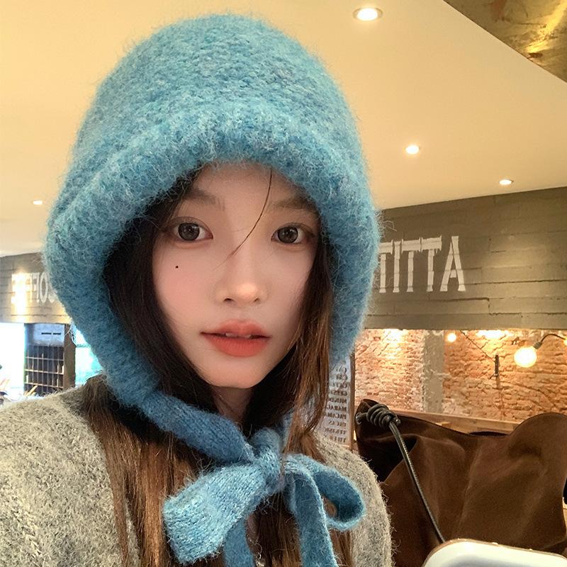 Balaclava Plush Lei Feng Hat Autumn and Winter Warm Hat Warm Ear Protection Hat Women