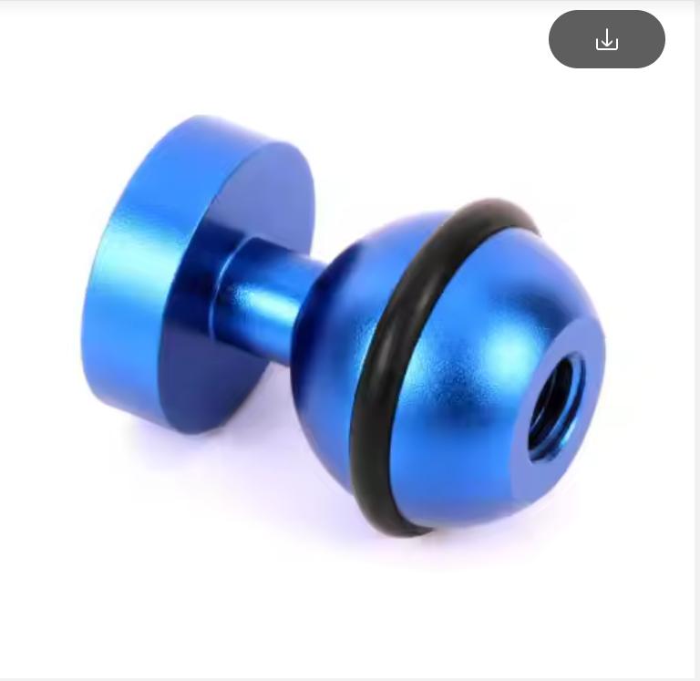 

Кронштейн для дайвинг-фонаря из алюминиевого сплава, шаровая головка 1 дюйм 25 мм, горячий башмак, рычаг, крепление 1/4 3/8 для GoPro, DSLR, подводный риг, трей