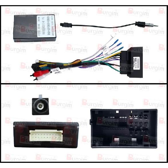 Car Radio Fascias Frame For Iveco Daily 2014-2022 9 inch 2DIN Stereo Panel Wiring Harness Power Cable Adapter Canbus Decoder
