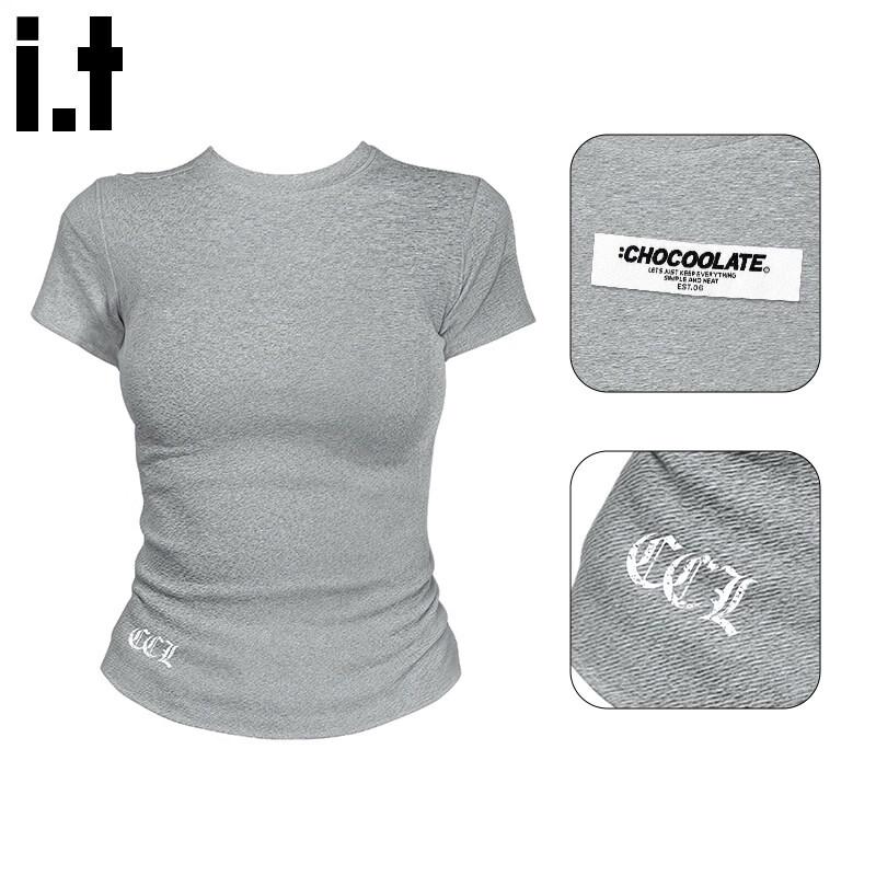 CHOCOOLATEit Women s American Style Slim Fit Short Sleeve T-Shirt M