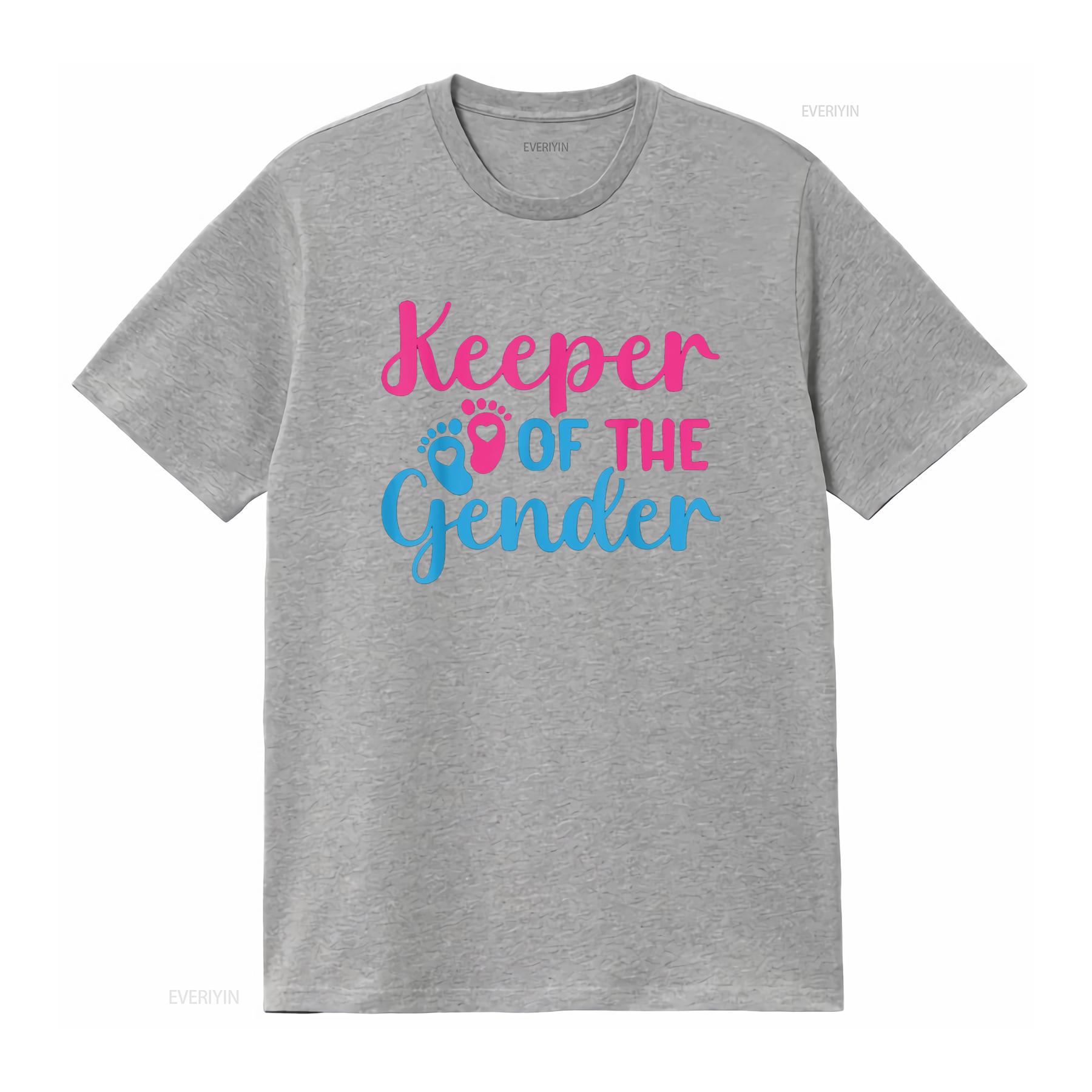 

Gender Reveal Keeper of the Baby Announcement T Shirt vintage Washed Soft streetwear Unisex Stylish designer clothes Stretched S