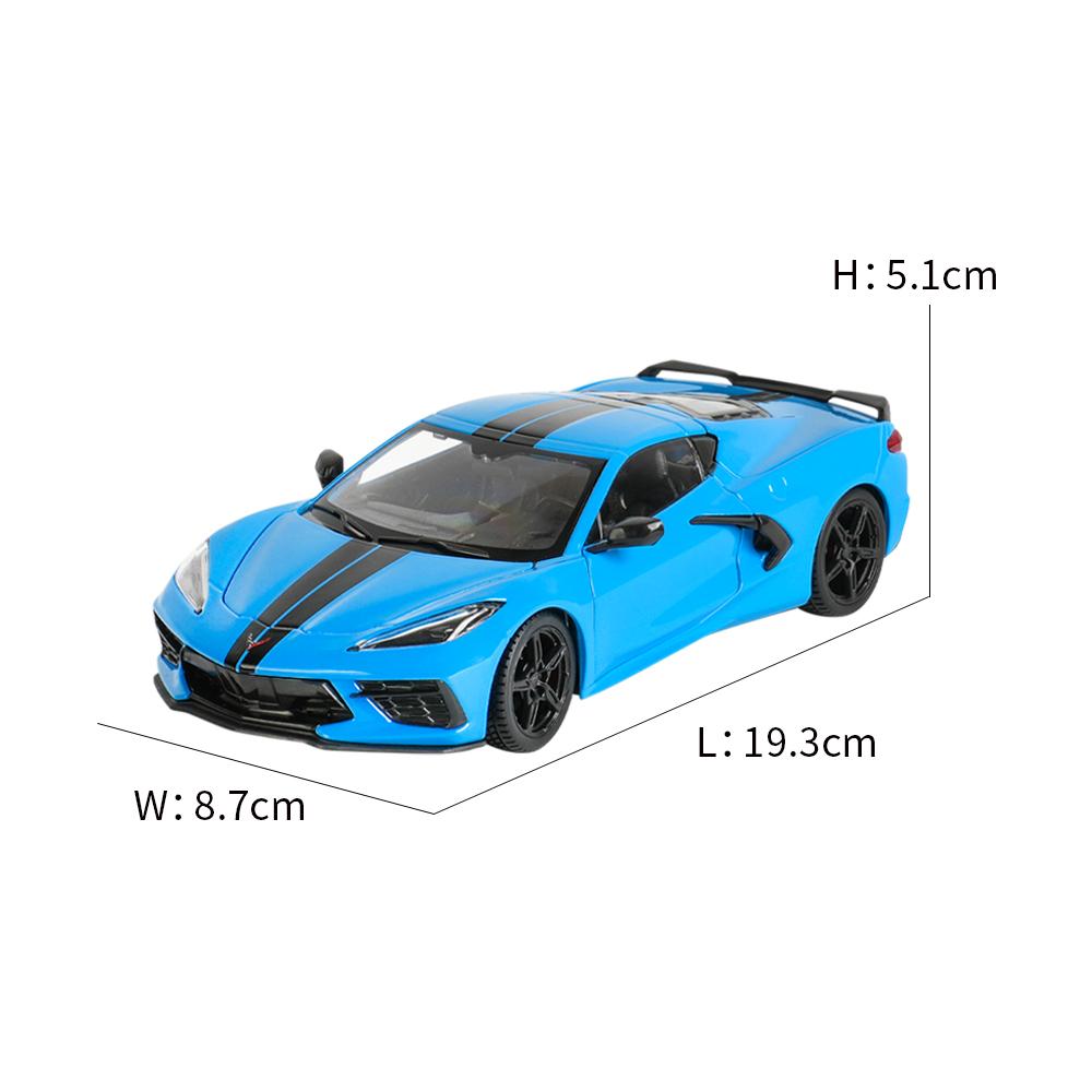 Maisto 1:24 2020 Corvette Stingray Coupe Static Die Cast Vehicles Collectible Model Car Toys