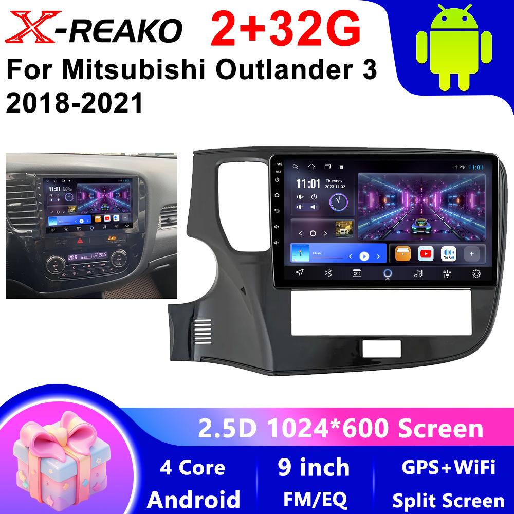 

2 Din Android 12 автомобильное радио для Mitsubishi Outlander 3 xl 2012-2018 мультимедийный видеоплеер навигация GPS 4G Carplay авто стерео 4 core 2GB+32GB CP