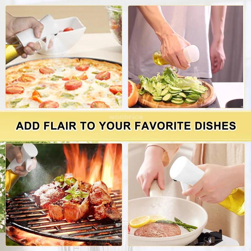 Spray Oil Sprayer Kitchen Oils Spray Bottle Dispenser for Cooking Kitchen Restaurant Bottle Perfect for Healthy Cooking Baking