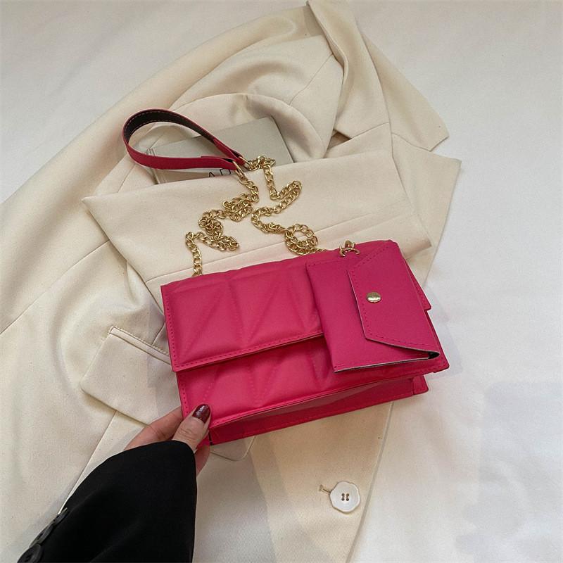 

Fashionable Mini Shoulder Bag For Women Chic Retro Pu Leather Crossbody Purse маджента