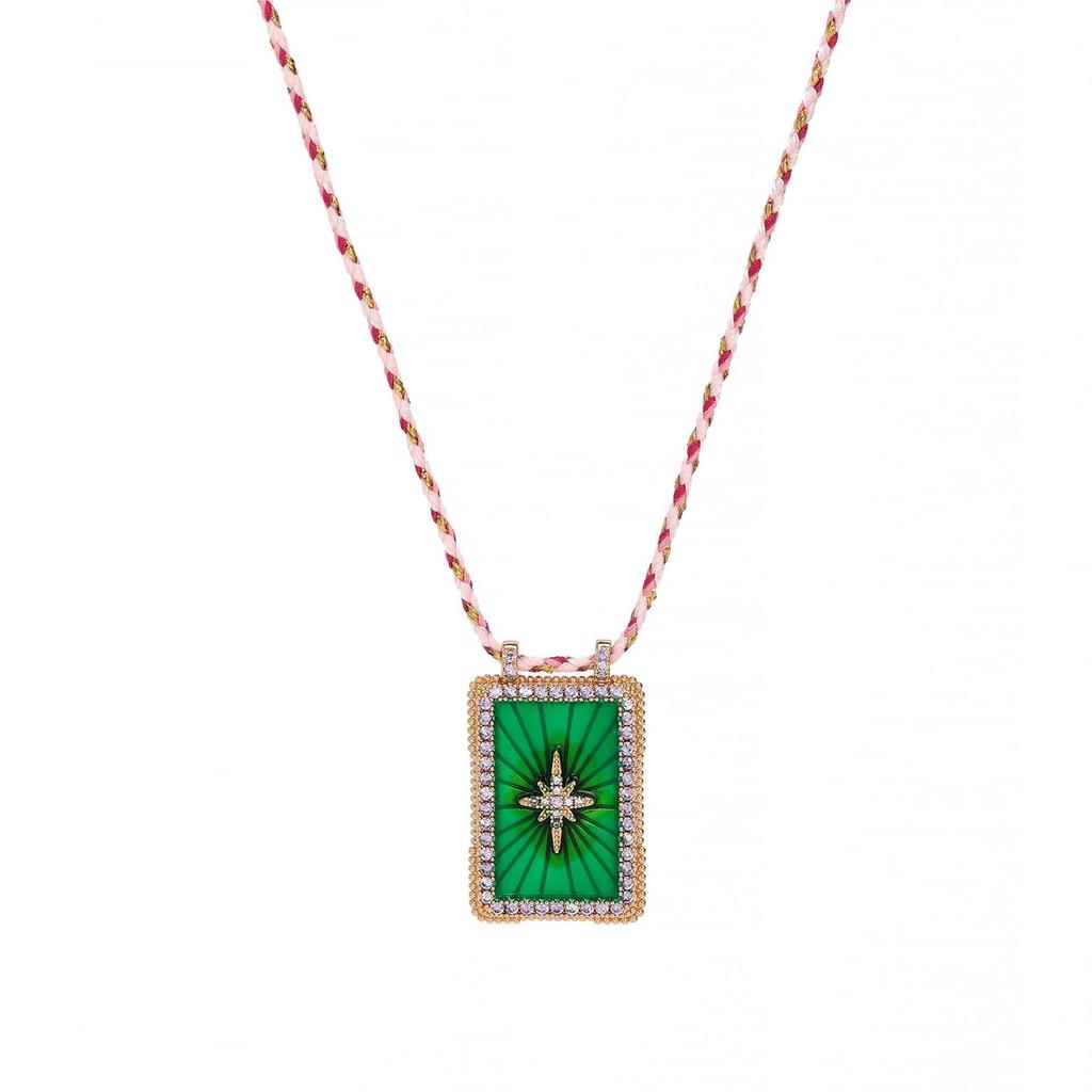 Literary And Retro Wind Tarot Card Dafang Brand Necklace Sun And Moon Octagram Love Planet Desert Necklace