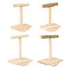 Bird Perches Swing Stand with Easy Installation Tool Wooden Spinnings Perches for Lovebirds and Other Pet Birds