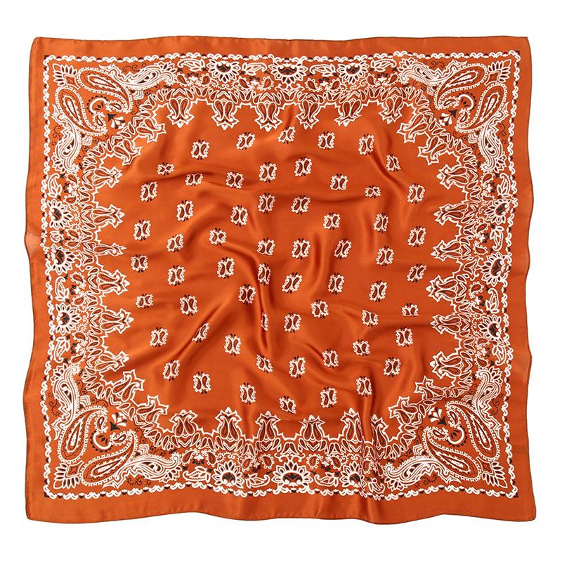 70Cm Fashion Cotton Hip Hop Head Scarf Paisley Square Scarves Headwear Bandanna Hair Band Neck Wrist Wrap Band Accessories