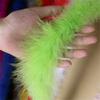 2 Meter dicke, flauschige Feder, weicher Federbesatz, Streifen für Hochzeit, Party, Kostüm, Bühne, Cosplay, DIY-Dekoration