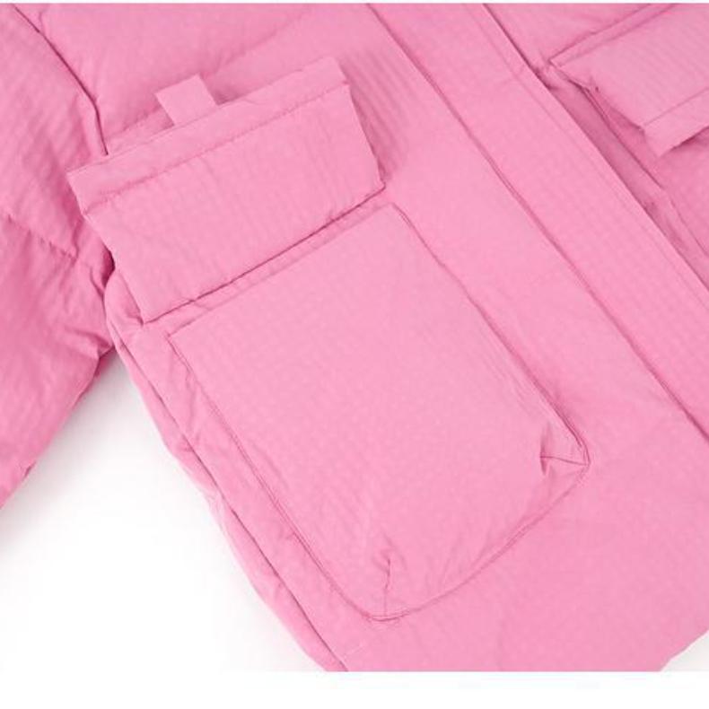 Princess Girl Cotton-Padded Jacket Mid-Length Cotton-Padded Coat Thick Warm Winter Clothing Down Cotton-Padded Coat