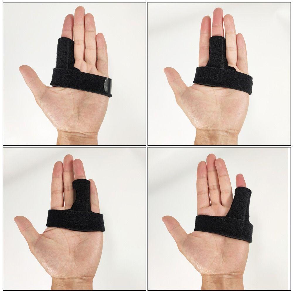 

Cloth Metal Finger Splint Brace Adjustable Fracture Fix New Trigger Finger Support black-regular