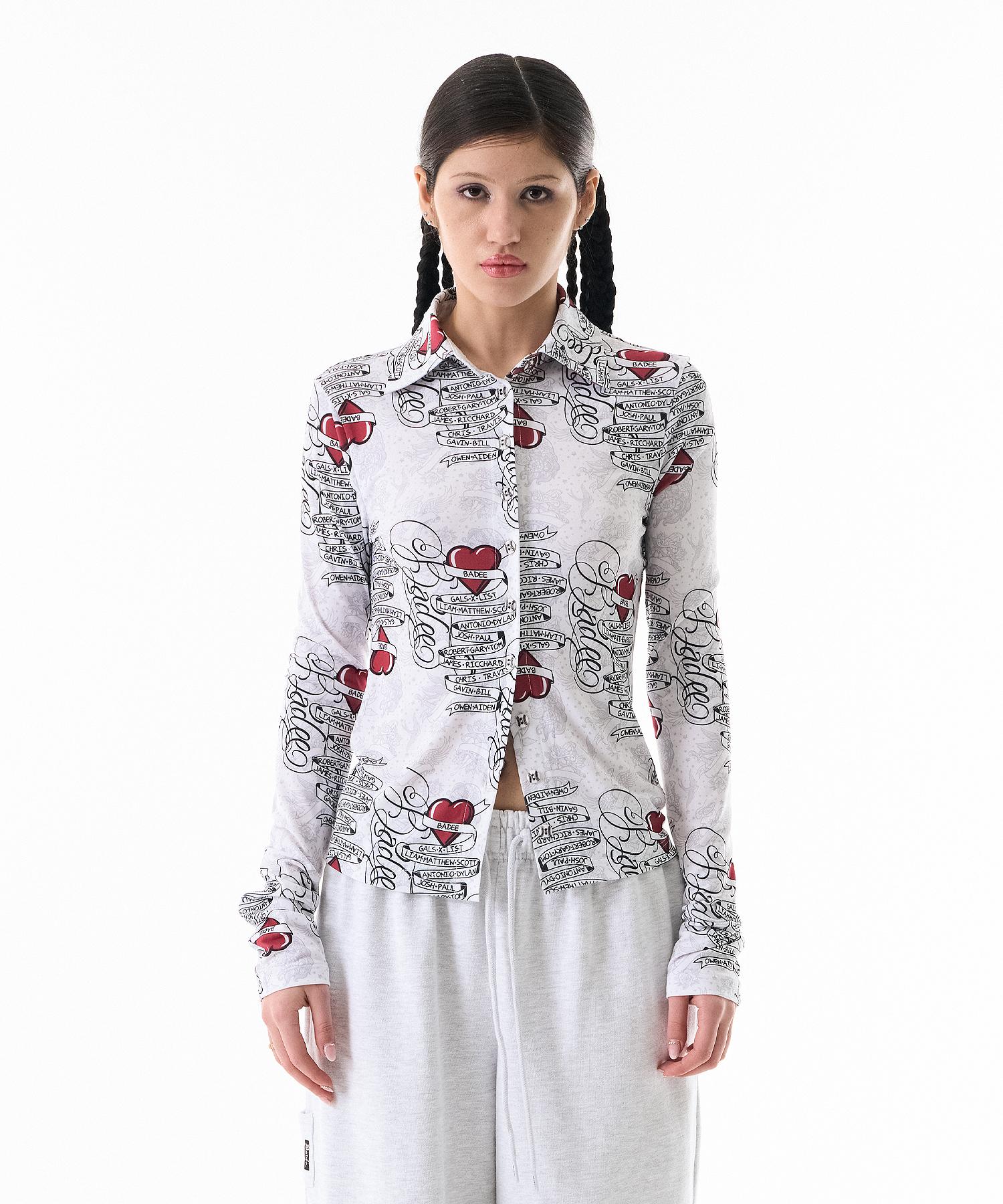 Buddy Gwen Collage Shirt White S