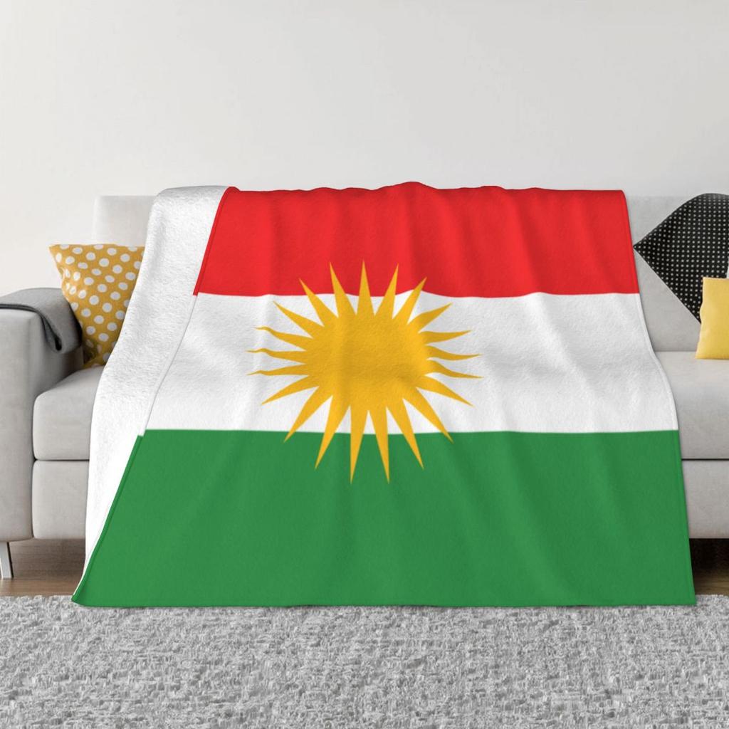 Kurdistan Flagge Decke Flanell Überwurfdecke Bett Sofa Bedruckte Leichte Tagesdecken