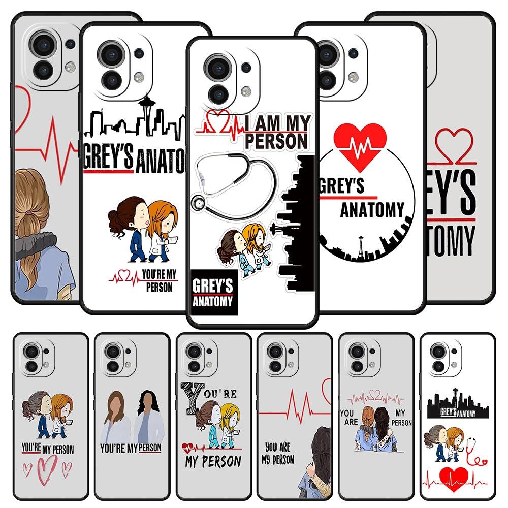 Phone Case For Xiaomi Mi 15 14 14T 13T 12T Pro 12 13 11 Lite 5G 11T X6 X5 Pro Soft TPU Cover Greys Anatomy You Are My Person