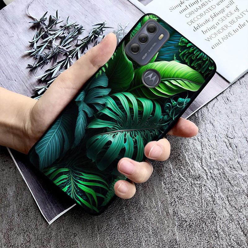 Tropical Leaf Palm Leaves Phone Case For Moto G84 G23 G24 G31 G32 G41 G51 G52 G53 G54 G71 G82 G42 G62 G200 G Play G Stylus