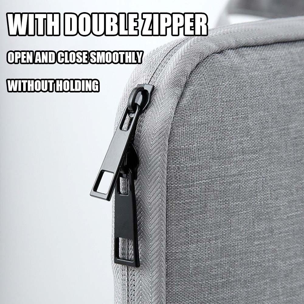 Oxford Cloth Laptop Handbag 13.3 Inch/15.6 Inch Solid Color Computer Storage Bag Fixed Webbing Polyester Business Briefcase