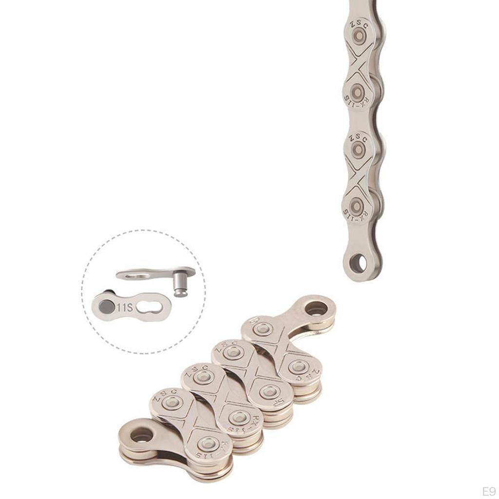 Carbon Steel 9 Single Bike Chain High Strength Road Mountain Folding Half Hollow Chains Replacement